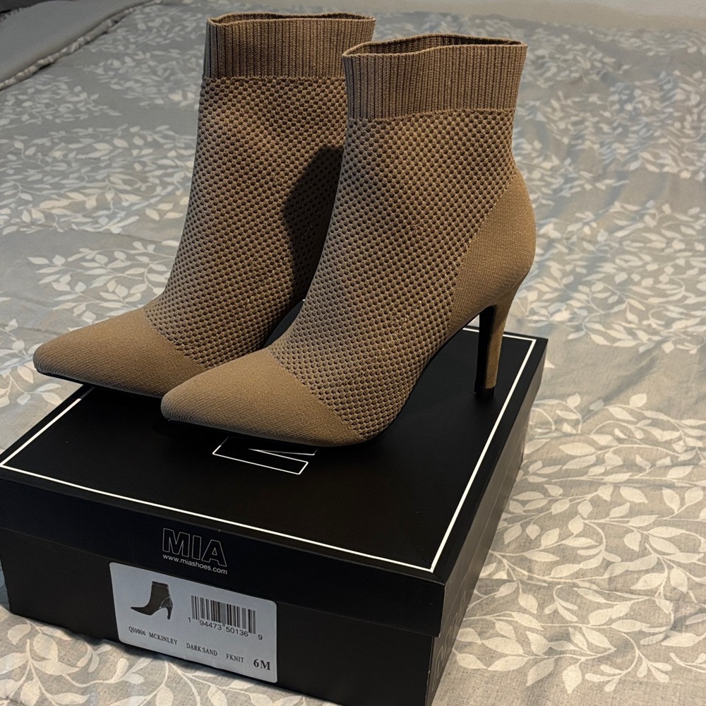 MIA Women's Brown Heeled Boots